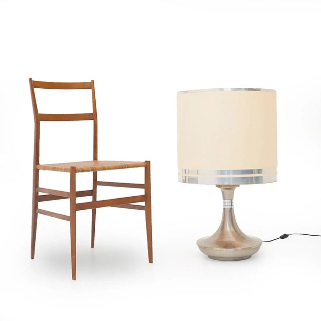 Metal Table Lamp with Fabric Shade, 1970s For Sale - Image 12 of 13