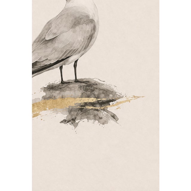 Coastal Tern Study, Minimalist Nautical Art Print, 24″ × 36″ Reproduction For Sale - Image 9 of 10