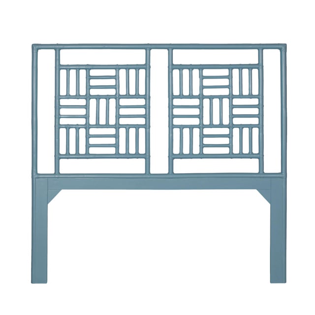 Not Yet Made - Made To Order Finn Standard Bed Queen - Regatta Blue For Sale - Image 5 of 12