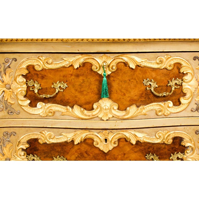 Antique Venetian Walnut and Giltwood Commodes, 1890s, Set of 2 For Sale - Image 15 of 18