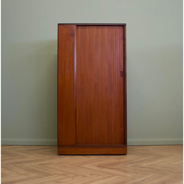 Teak Tambour Wardrobe from Austinsuite, 1960s For Sale - Image 11 of 11