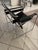 The legendary Wassily Lounge Chair by Marcel Breuer, in black leather, manufactured by Gavina (later part of Knoll), in...