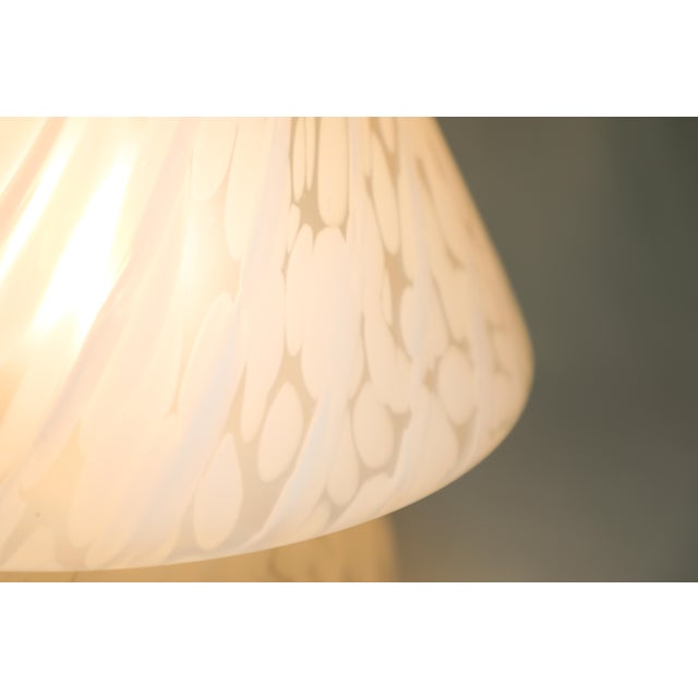 Vintage Murano Glass Mushroom Table Lamp by Hustadt Leuchten, 1970s For Sale - Image 9 of 10