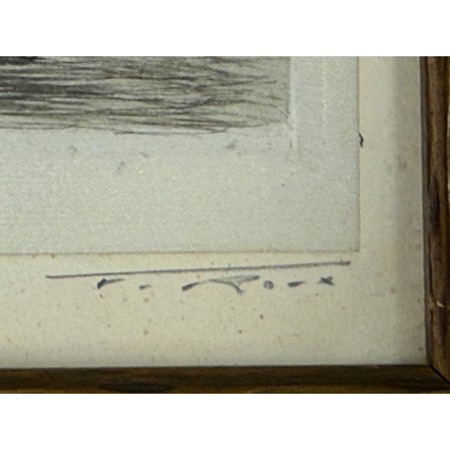 Antique Louis Marie Joseph Ridel "Paris - Nôtre Dame Les Quais", Framed For Sale - Image 10 of 12