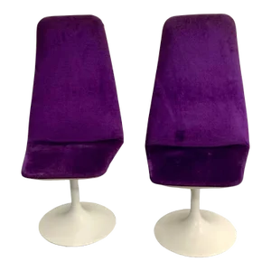 1970s "Viggen" Style Lounge Chairs - a Pair