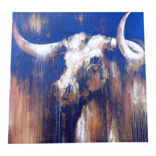Bull Painting -Bull Art - Bull Print - Fine Art - From Original Oil Painting For Sale