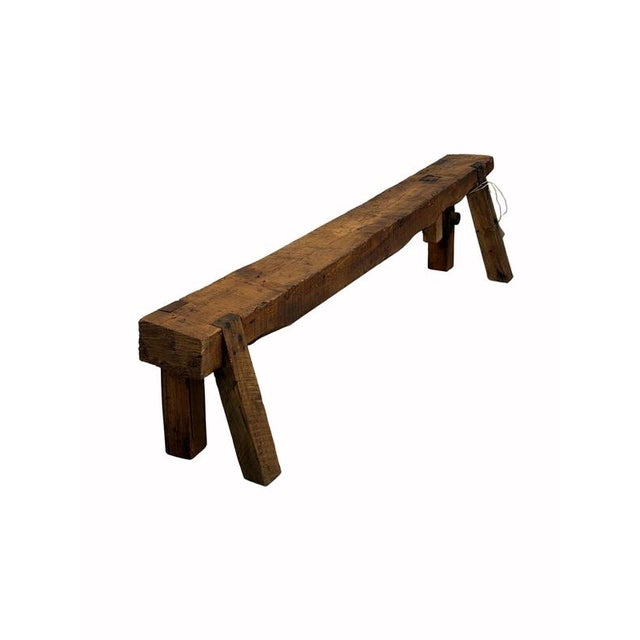 19th Century Rustic Larch Bench For Sale - Image 3 of 4