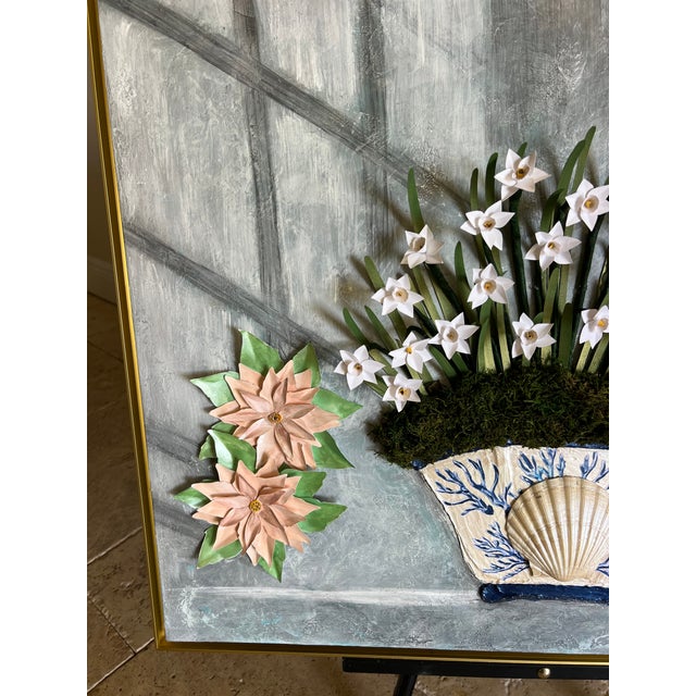 Paper Floral Relief Conservatory Collection, Four Seasons - “Winter Whites” - Designed by Cheryl P. Kohloff For Sale - Image 7 of 9
