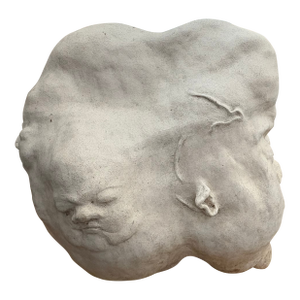 Mid 20th Century Surrealist Ceramic Face Sculpture