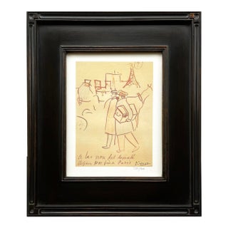 Pablo Picasso Trip to Paris 4 Limited Edition Framed For Sale