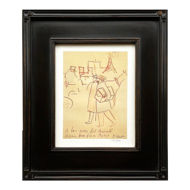 Pablo Picasso Trip to Paris 4 Limited Edition Framed For Sale