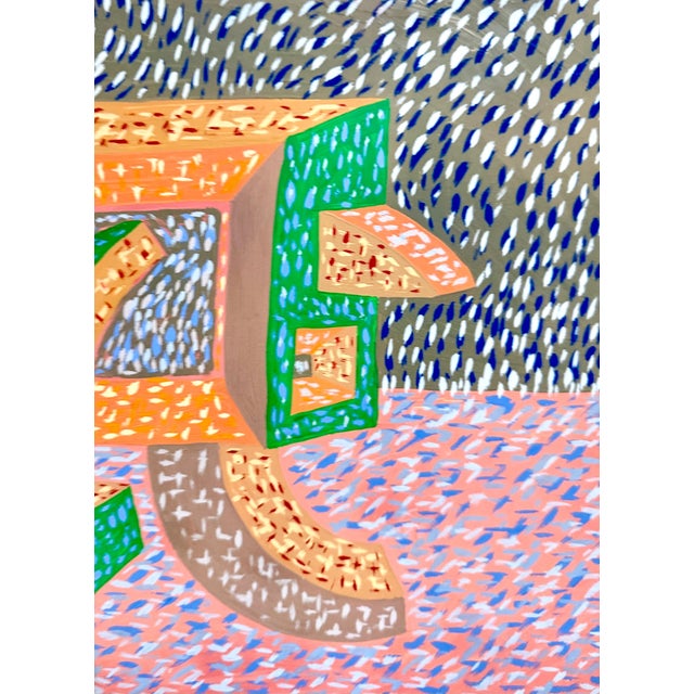 Tabo Toral, 1985 Graffiti Artist TV Painting Bold Colorful New Wave NYC Panama Tabo Toral, 1985 For Sale - Image 4 of 9