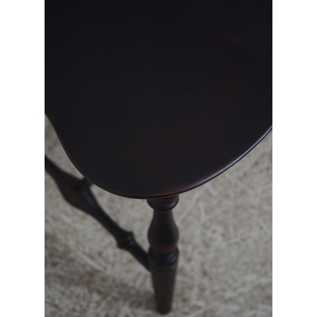 Set of 8 Black Crackle Painted Finish Windsor Dining Room Chairs For Sale - Image 16 of 18