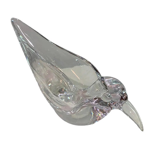 Bird-Shaped Glass Hallway Bowl from Vannes France, 1970s For Sale