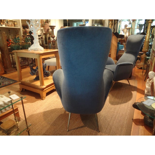 1960s Pair of Italian Modern Sculptural Lounge Chairs For Sale - Image 9 of 11