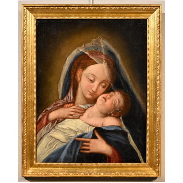 Follower of Giovan Battista Salvi, known as "il Sassoferrato" (1609 - 1685) Madonna with the Sleeping Child Roman painter,...