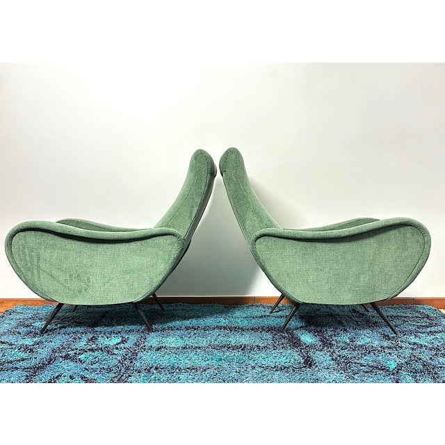 Italian Lady Lounge Chairs Attributed to Marco Zanuso, 1960s, Set of 2 For Sale - Image 9 of 12