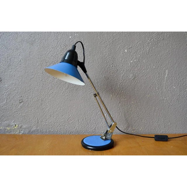 Blue Desk Lamp in Aluminor For Sale - Image 11 of 11
