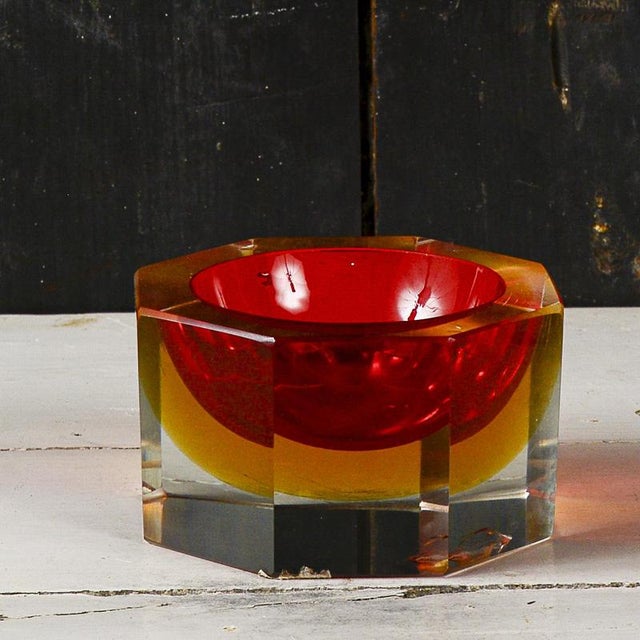 Glass Ashtray in the style of Flavio Poli For Sale - Image 6 of 11