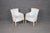 Pair French Louis XV Style Blue Upholstered Bergères Chairs Attr to Jansen For Sale In Philadelphia - Image 6 of 17