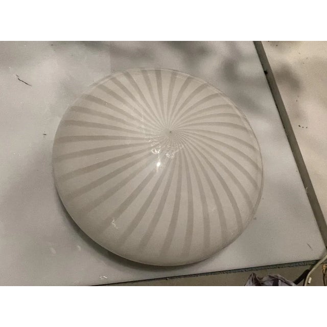 Mid-Century Modern Murano Glass Flushmount attributed to Venini Paolo, 1960s For Sale - Image 3 of 7