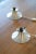 Pair of mountain wall lights, Perriand 1950s style arcs. Functional elements without globe, from a chalet. European Plug...