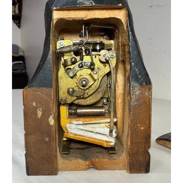 Rare Antique Hand Carved Wood Charlie Chaplin German Whistler Sculpture Statue For Sale - Image 10 of 11