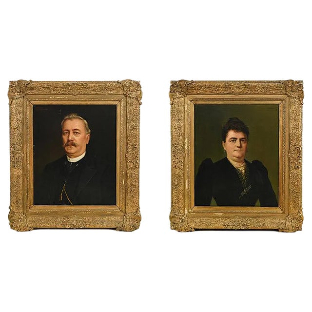 Portraits of Family Picon, Francesc Parera, Set of 2 For Sale