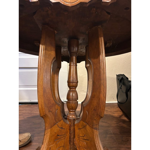Victorian Late 19th Century Victorian Eastlake Style Parlor Table For Sale - Image 3 of 6