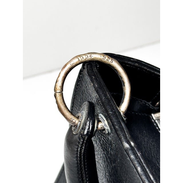 Vintage Chrome Hearts Leather Top Handle Bag With Sterling Silver Charms For Sale - Image 4 of 7