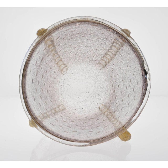 Copper Large Pulegoso and Bullicante Murano Glass Vase or Ice Bucket from Barovier & Toso For Sale - Image 8 of 18
