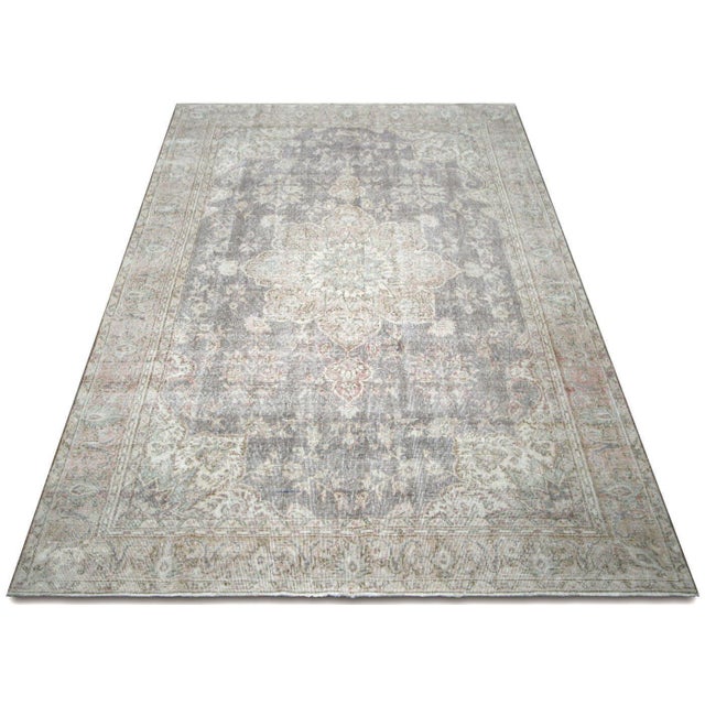 1960s 1960s Turkish Oushak Rug For Sale - Image 5 of 6