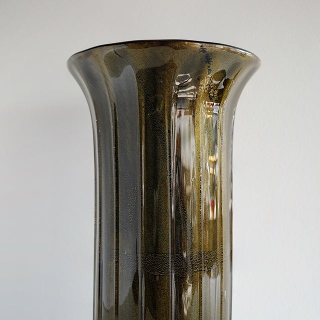 Late 20th Century Seguso Vetri d'Arte Murano Glass Vase For Sale - Image 10 of 10
