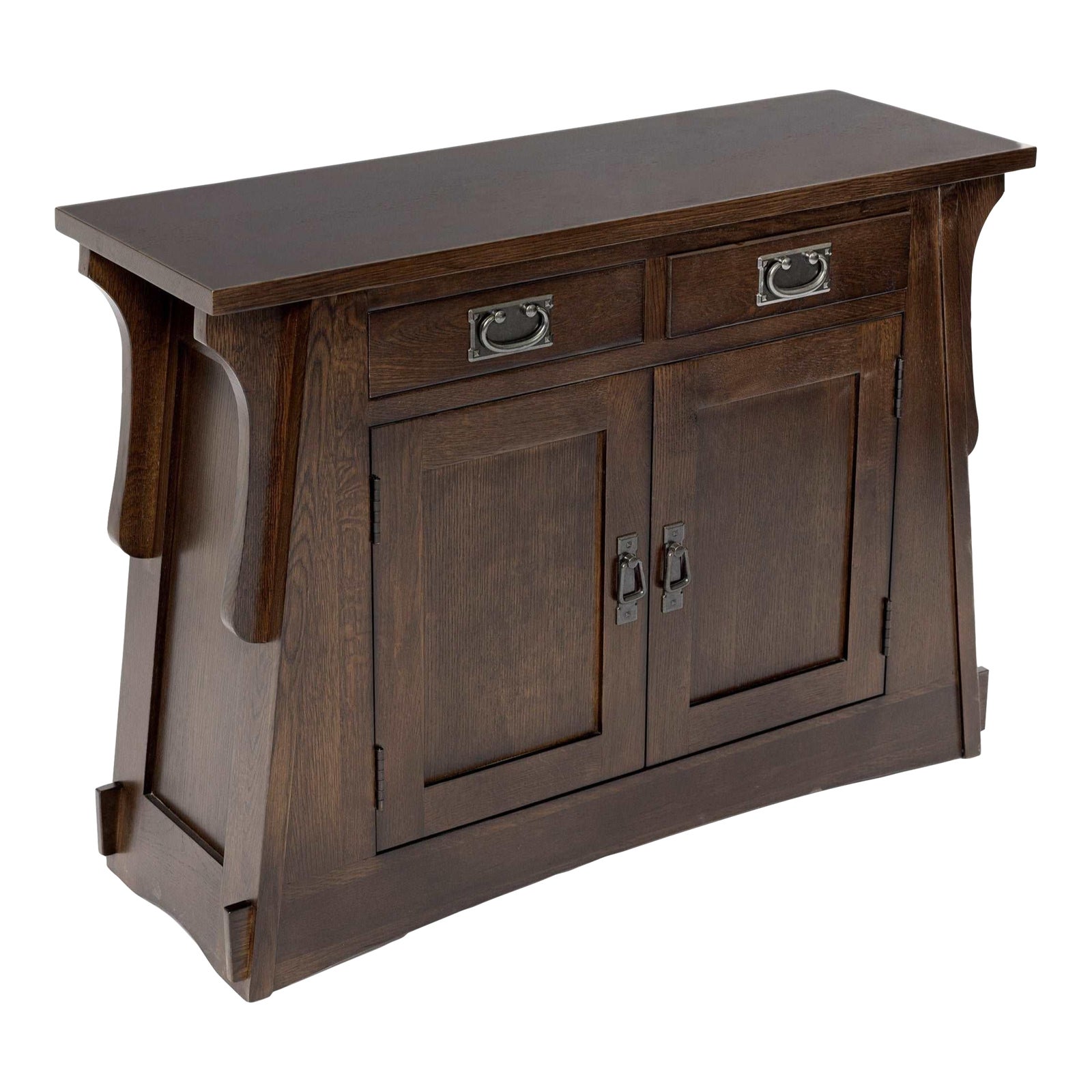 Mission Crofter Style Entry Cabinet Walnut Stain | Chairish