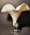 1990s Józefina Art Glass Atelier Abstract Veined Pedestal Vase For Sale - Image 4 of 6