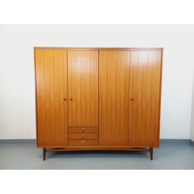 1960s Vintage Scandinavian Teak Wardrobe, 1960s For Sale - Image 5 of 18