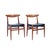 Model W2 Dining Chairs in Teak and Leather by Hans J. Wegner for C. M. Madsen, 1960s, Set of 2 For Sale - Image 16 of 16