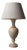 Large Vintage Cream Marble Lamp For Sale