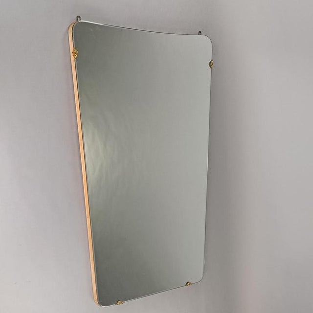 Mid-Century Modern Italian Mirror in the style of Gio Ponti, 1950s For Sale - Image 3 of 7