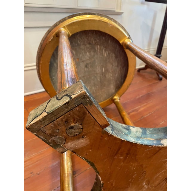 Dark Green 19th Century Italian Faux Marble Center Table For Sale - Image 8 of 10