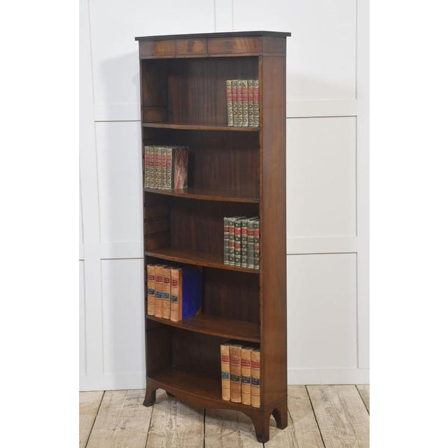 Mahogany Inlaid Open Bookcase, 1890s For Sale - Image 6 of 13