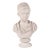 Vintage Plaster Bust of a Woman in Classical Drapery For Sale
