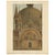 A large chromolithograph of the portal of Sant'Alipio, focusing on the upper part of the Basilica of San Marco in Venice,...