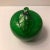 1980s Green Glass Apple Paper Weight For Sale - Image 5 of 7