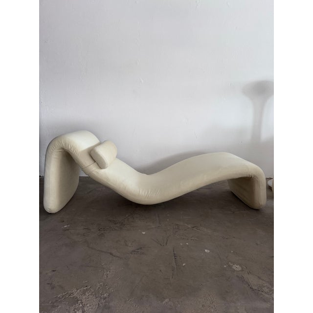 Space Age Djinn Chaise Longue by Olivier Mourgue for Airborne International, 1960s Icon, Reupholstered, 2001 a Space Odyssey For Sale - Image 10 of 16