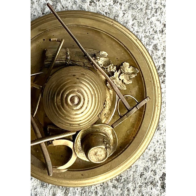 Vintage Boho Brass Honey Pot For Sale - Image 15 of 16