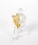 An elegant decorative sculpture by Saint-Louis, the renowned French crystal manufacturer, depicting a seated female figure...