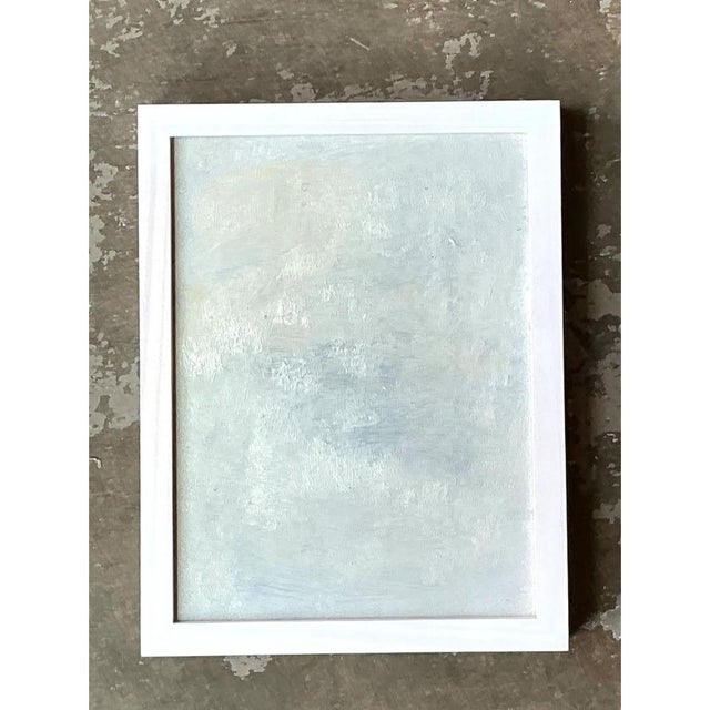 Wood Vintage Abstract Expressionist Painting For Sale - Image 7 of 12