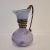 Violet Glass Jug with Gilt Decorations, France, 1980s For Sale - Image 12 of 17