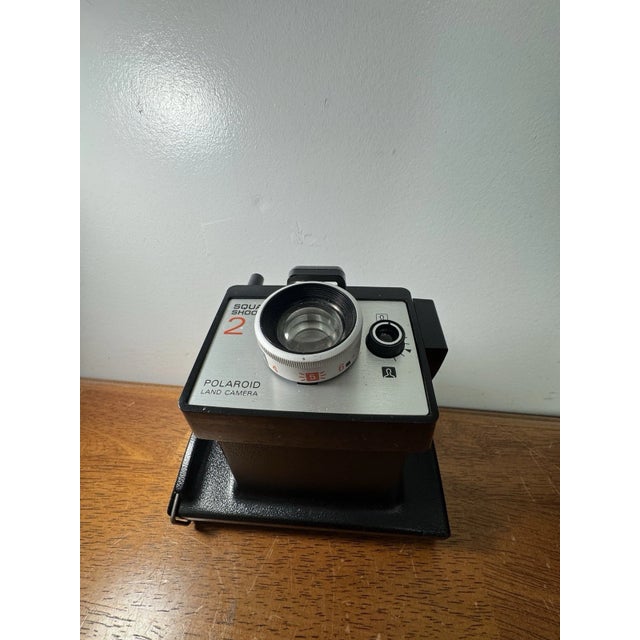 Abstract Vintage Polaroid Square Shooter 2 Instant Land Camera Case Flashbar 1970s For Sale - Image 3 of 13